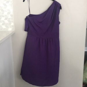 Vince Camuto One-Shoulder Purple Cocktail Dress